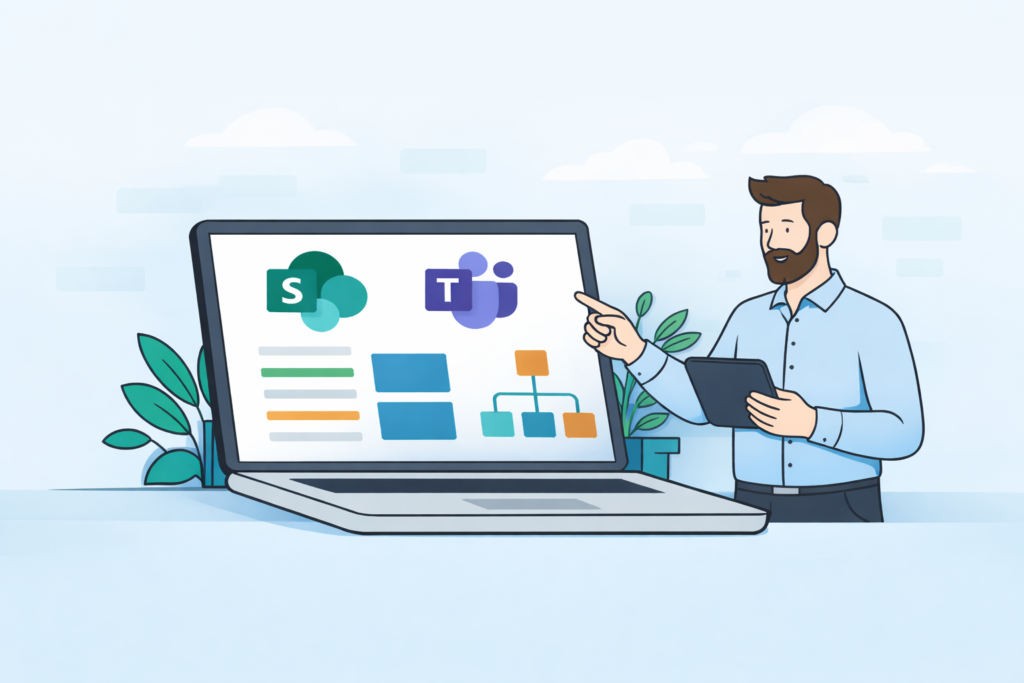 SharePoint-Informationsarchitektur 2026 – Struktur als Grundlage für effiziente Zusammenarbeit